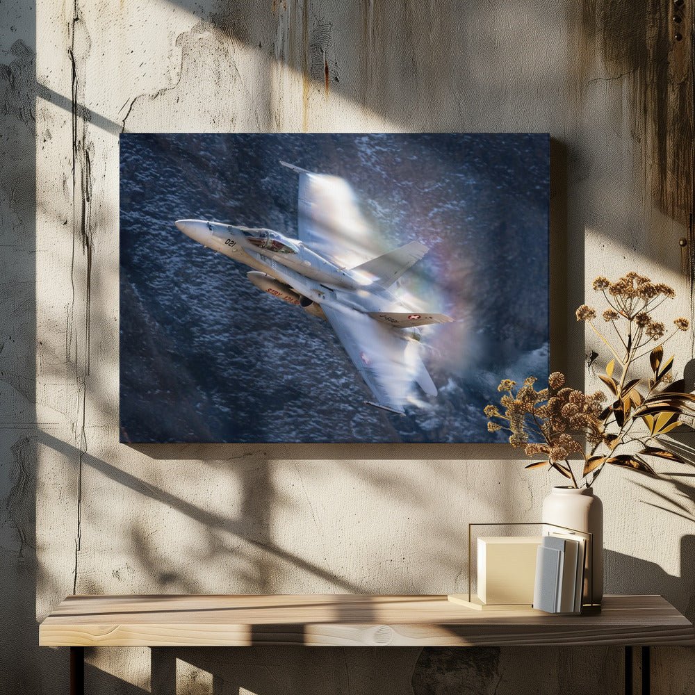 Rainbow Hornet Military Jet Canvas Print Picture Wall Art - 1X2128909 - Art Fever - Art Fever