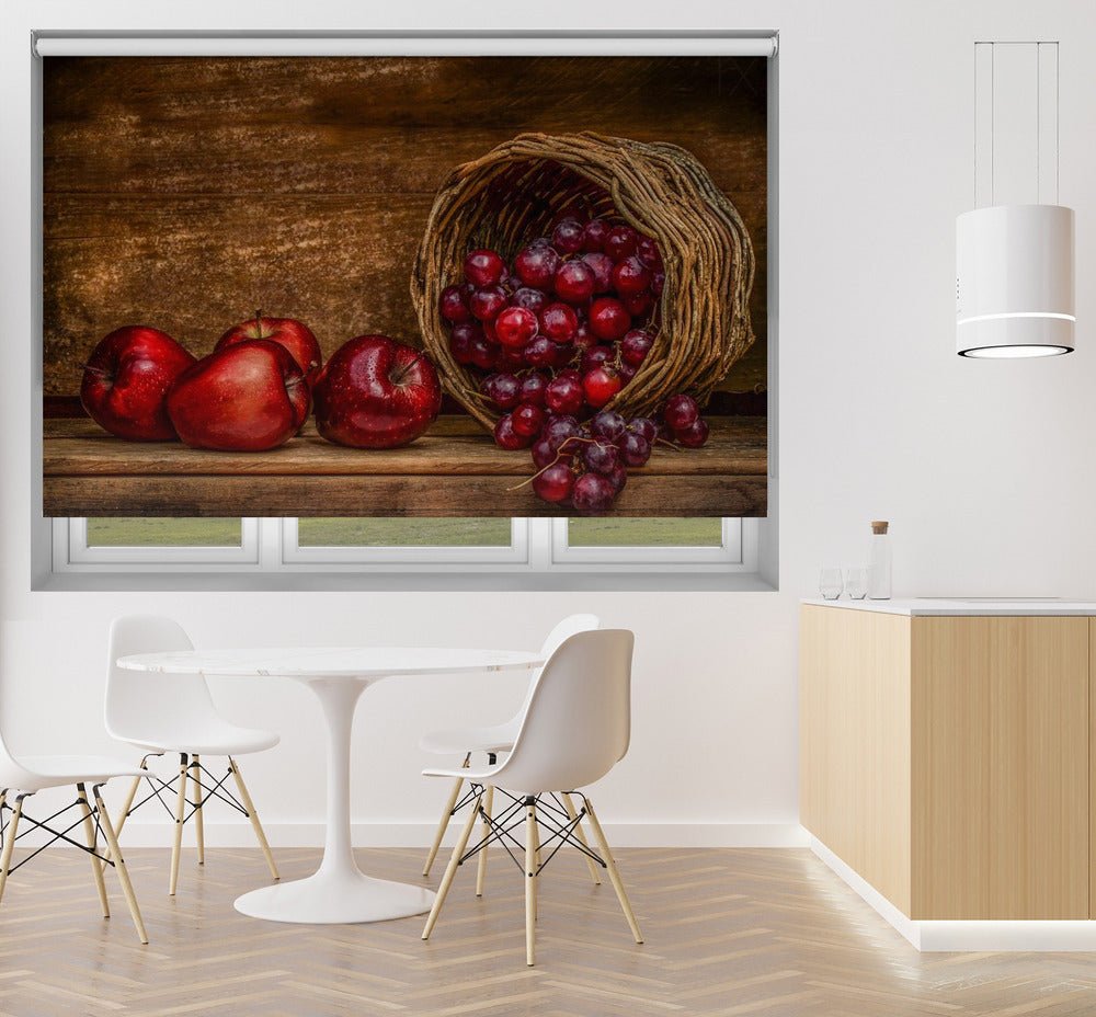 Red Printed Picture Photo Roller Blind - 1X599264 - Art Fever - Art Fever