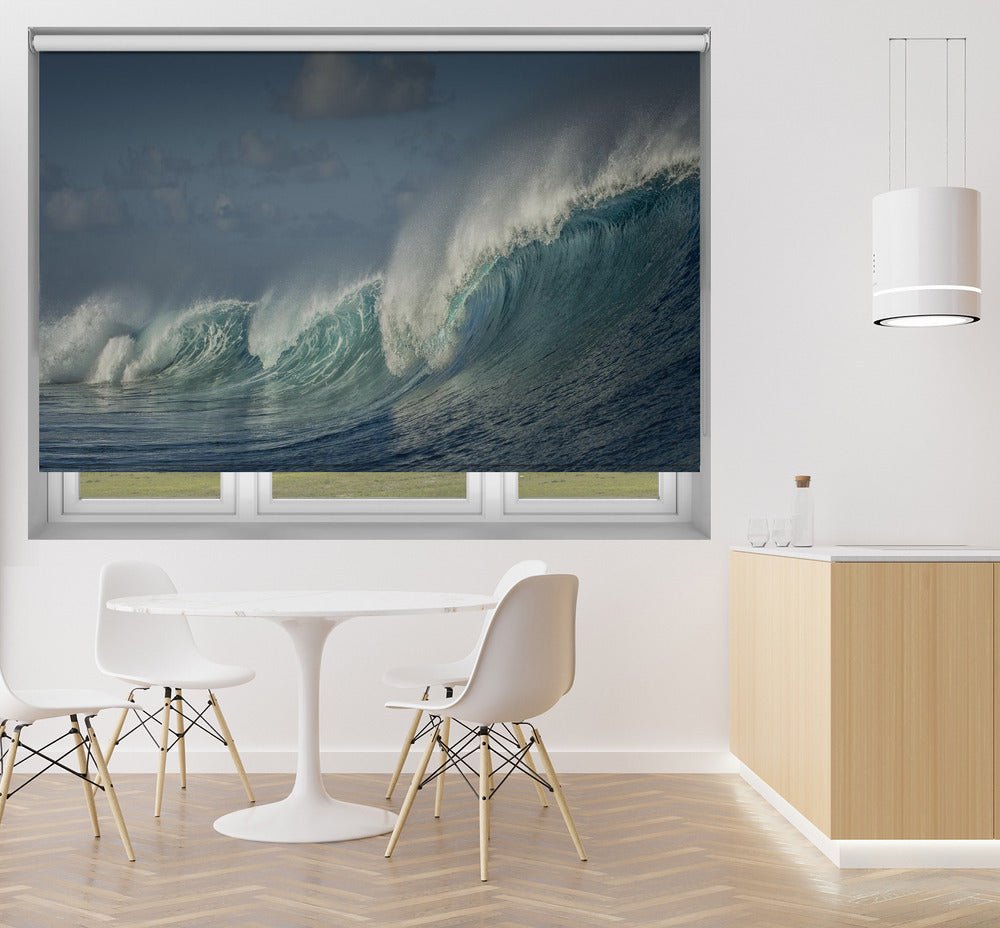 Salt Water Wave Machine Printed Picture Photo Roller Blind - 1X1271431 - Art Fever - Art Fever