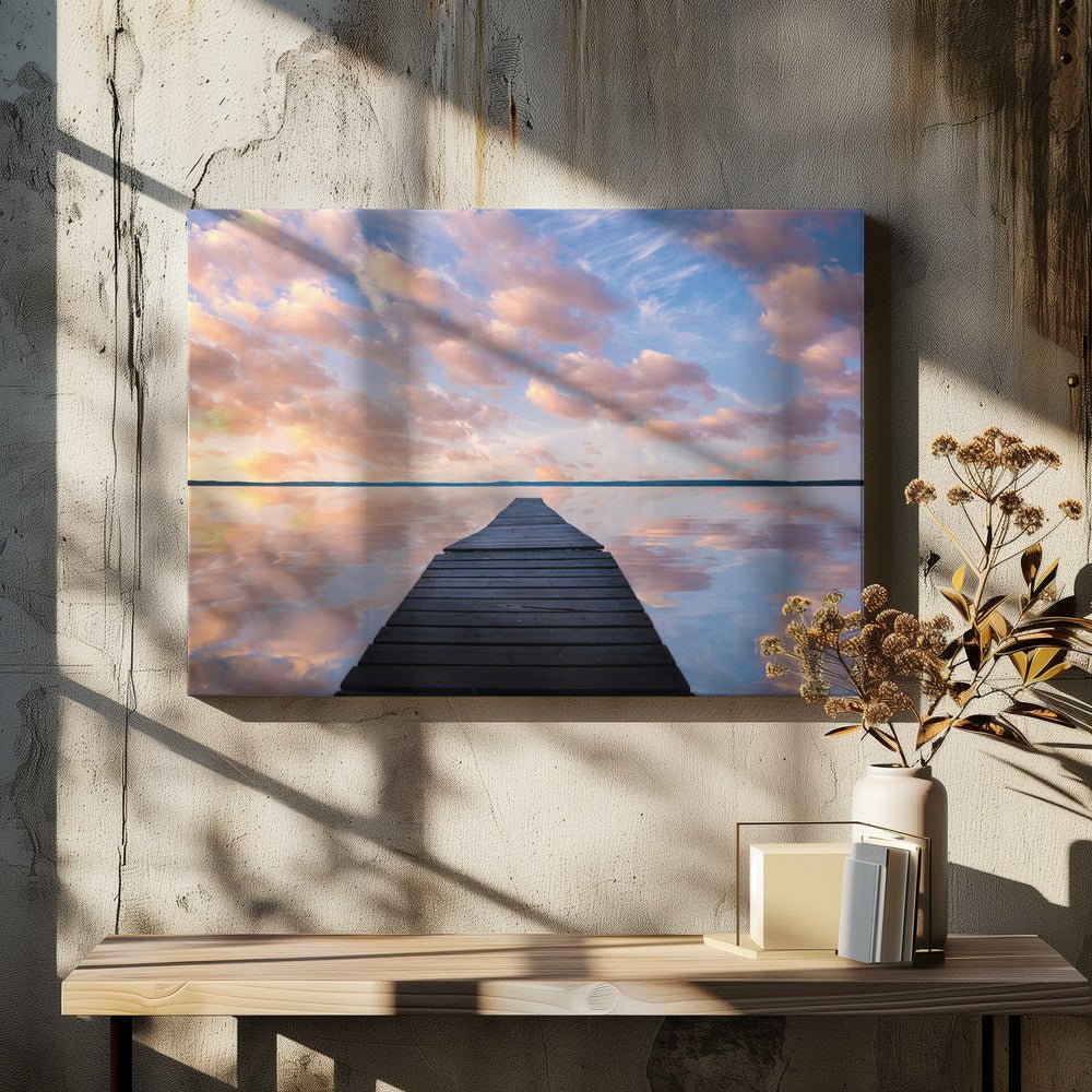 Sanctuary Pier to the Ocean Canvas Print Picture Wall Art - 1X1818581 - Art Fever - Art Fever