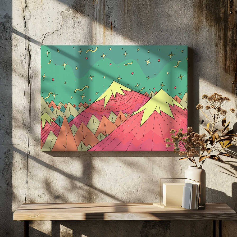 Shapes in the sky Canvas Print Wall Art 1X3045016 - ART FEVER - Art Fever