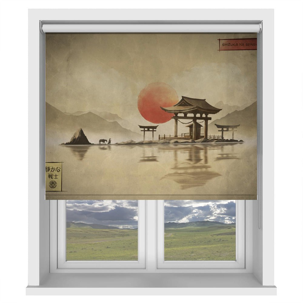Shizuka Na Senshi Tranquil Warrior Japan Printed Picture Photo Roller Blind - 1X2964374 - Art Fever - Art Fever