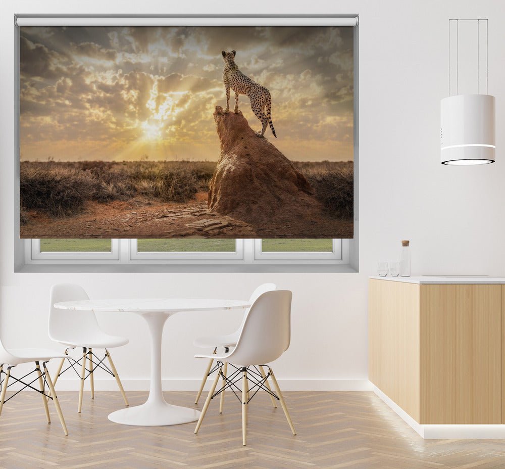 SundownCheetah Printed Picture Photo Roller Blind - 1X2244885 - Art Fever - Art Fever