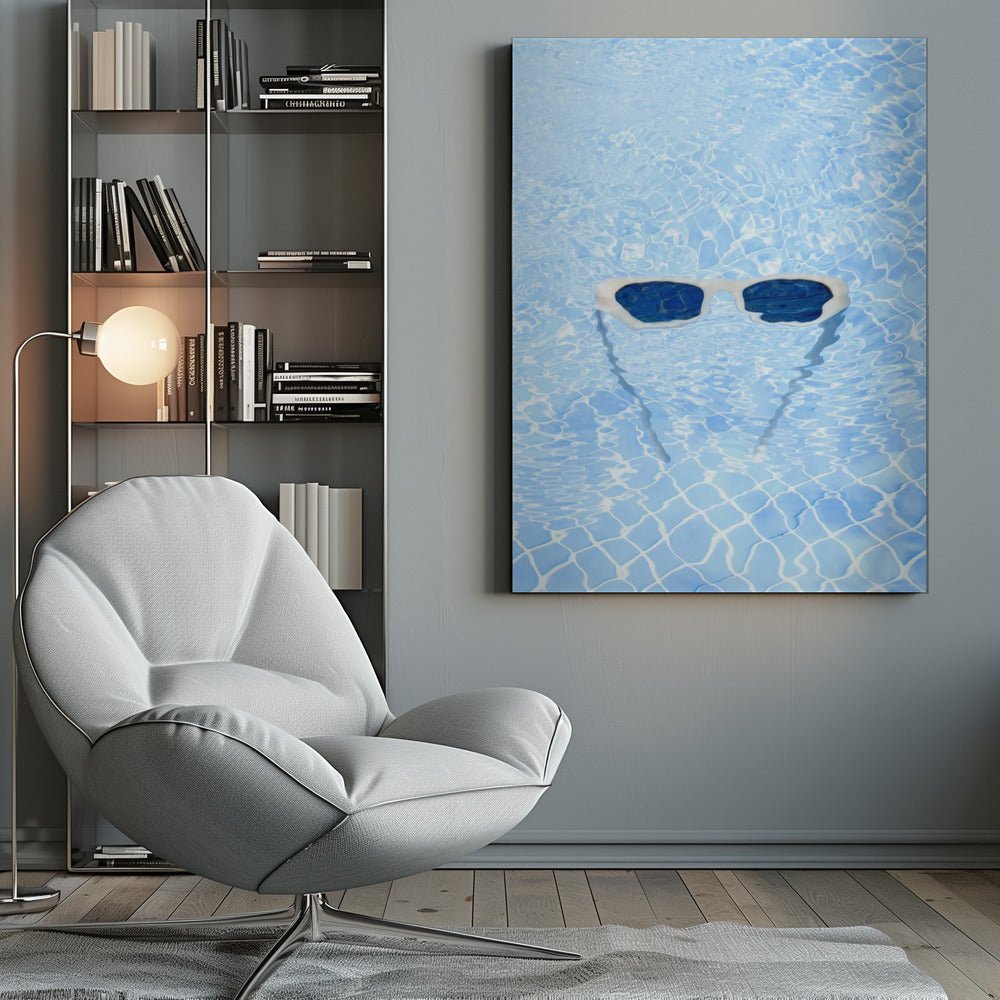 Sunglasses in the Pool Canvas Print Picture Wall Art - 1X2262143 - Art Fever - Art Fever
