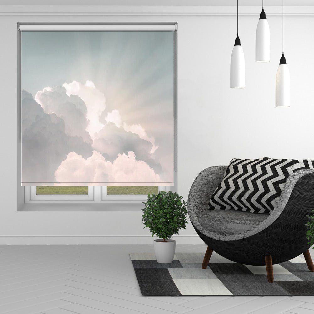 Sunlight through the Clouds Printed Picture Photo Roller Blind - 1X2382022 - Art Fever - Art Fever