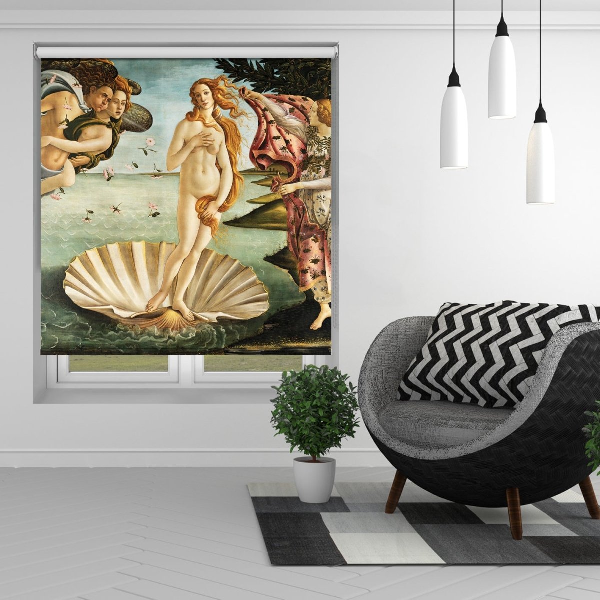 The birth of Venus by Sandro Botticelli Printed Picture Photo Roller Blind - RB1327 - Art Fever - Art Fever