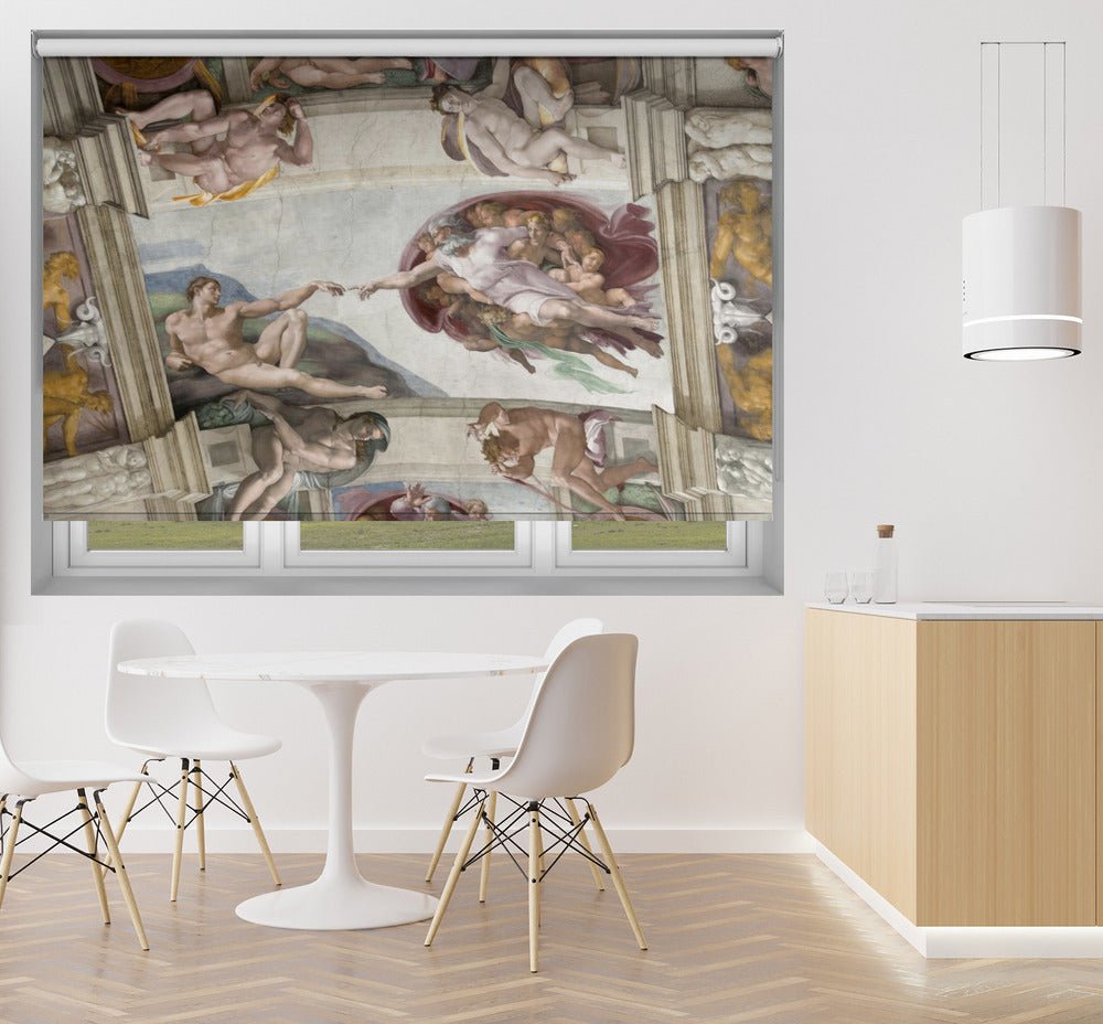The Hands of God and Adam Printed Picture Photo Roller Blind - 1X2583855 - Art Fever - Art Fever