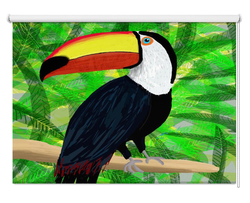 Toucan Tropical Bird by Carla Daly Printed Picture Photo Roller Blind - 1X2920083 - Art Fever - Art Fever