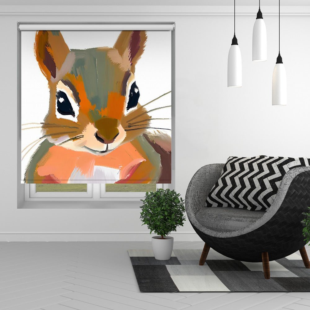 Tree squirrel Art Printed Picture Photo Roller Blind - 1X2921050 - Art Fever - Art Fever