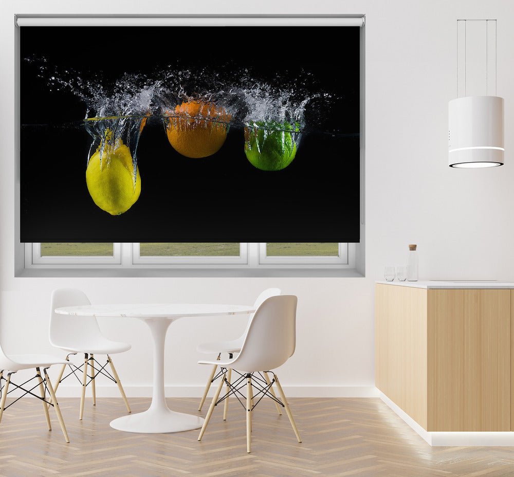 Triple citrus splash Printed Picture Photo Roller Blind - 1X1310942 - Art Fever - Art Fever