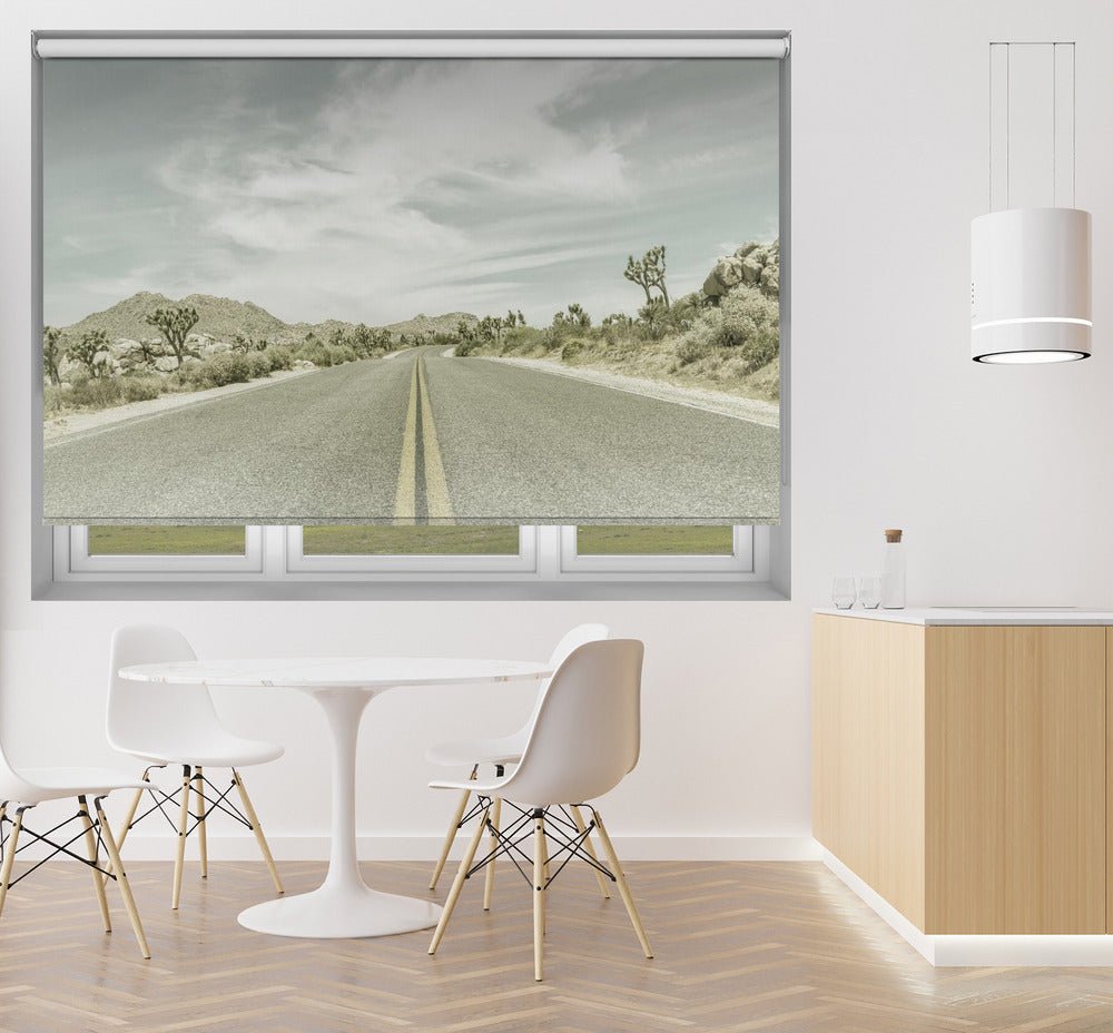 Vintage Joshua Trees, Park Boulevard Printed Picture Photo Roller Blind - 1X2727855 - Art Fever - Art Fever