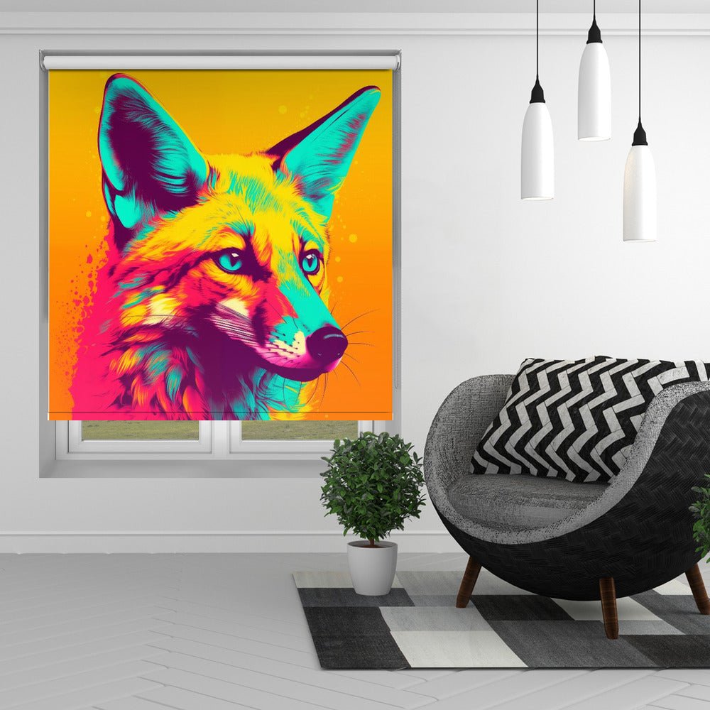 Vivid Fox Vibrance Printed Picture Photo Roller Blind - 1X3081774 - Art Fever - Art Fever