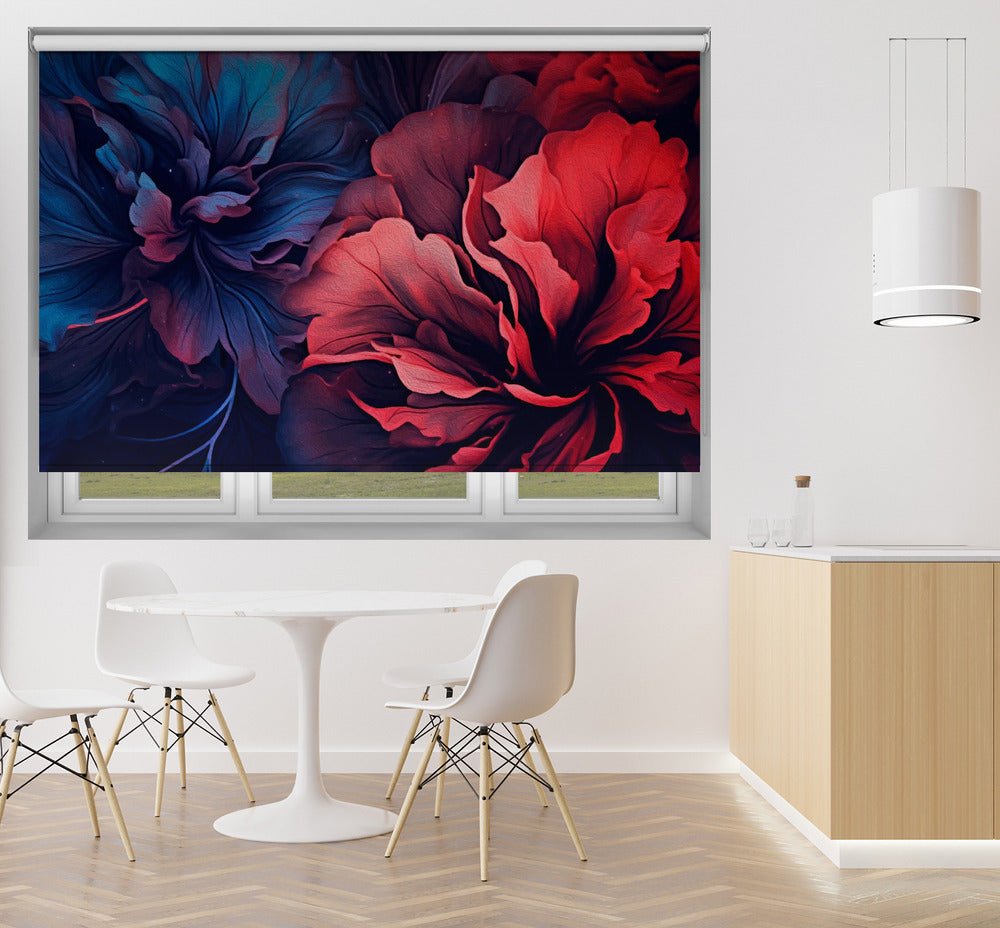 Wavily flowers Printed Picture Photo Roller Blind - 1X2720537 - Art Fever - Art Fever