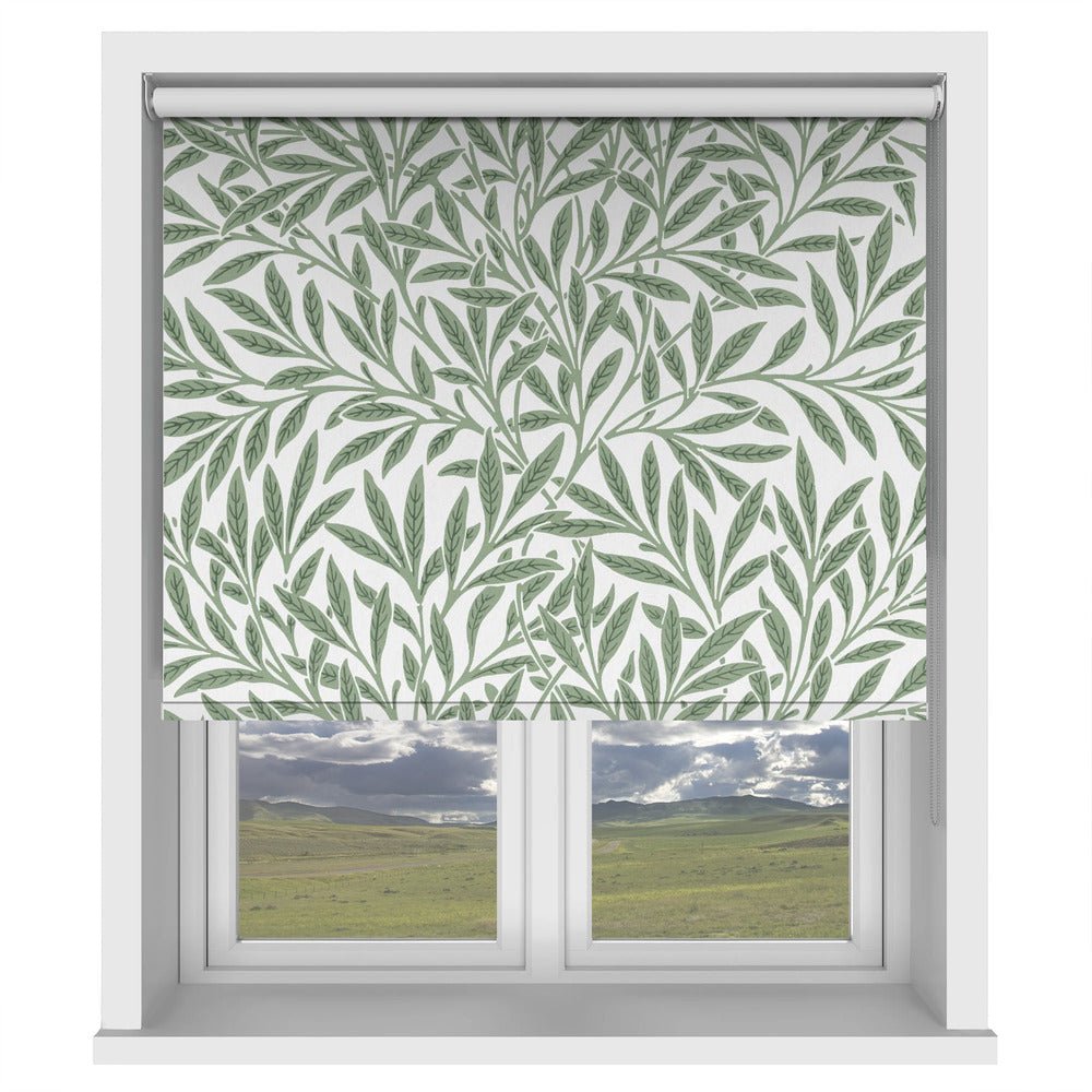 William Morris Floral Green 05 Printed Picture Photo Roller Blind - 1X2606269 - Art Fever - Art Fever