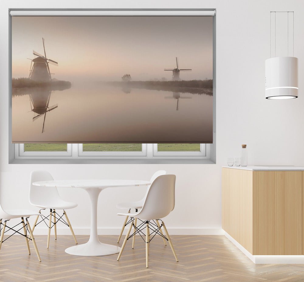 Windmills of the Netherlands Printed Picture Photo Roller Blind - 1X2351700 - Art Fever - Art Fever