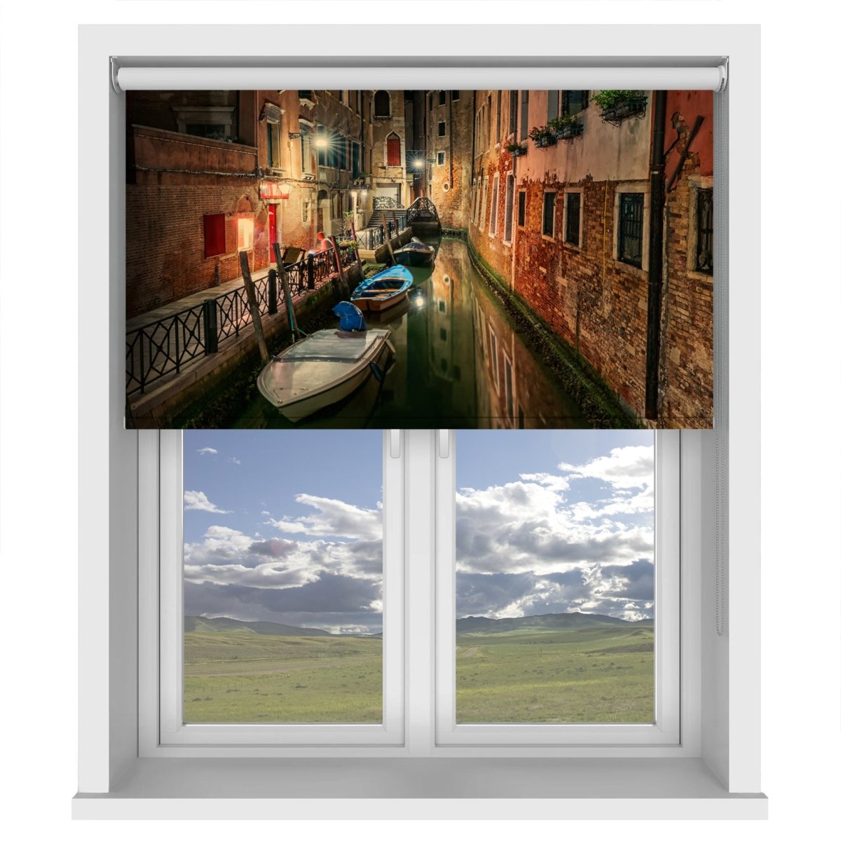 A night in Venice Printed Picture Photo Roller Blind - 1X2255373 - Art Fever - Art Fever