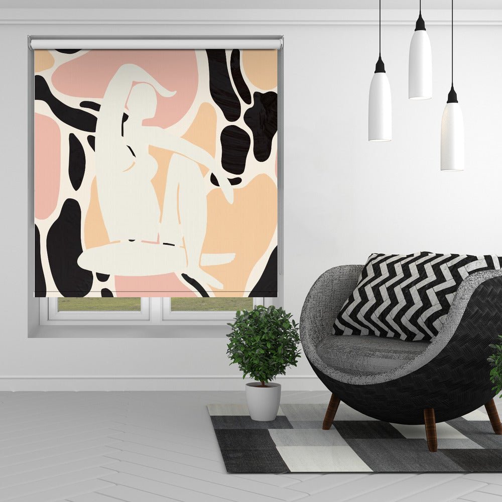 Abstract Woman Pictufy Studio Peach Poster Printed Picture Photo Roller Blind - 1X2670766 - Pictufy - Art Fever