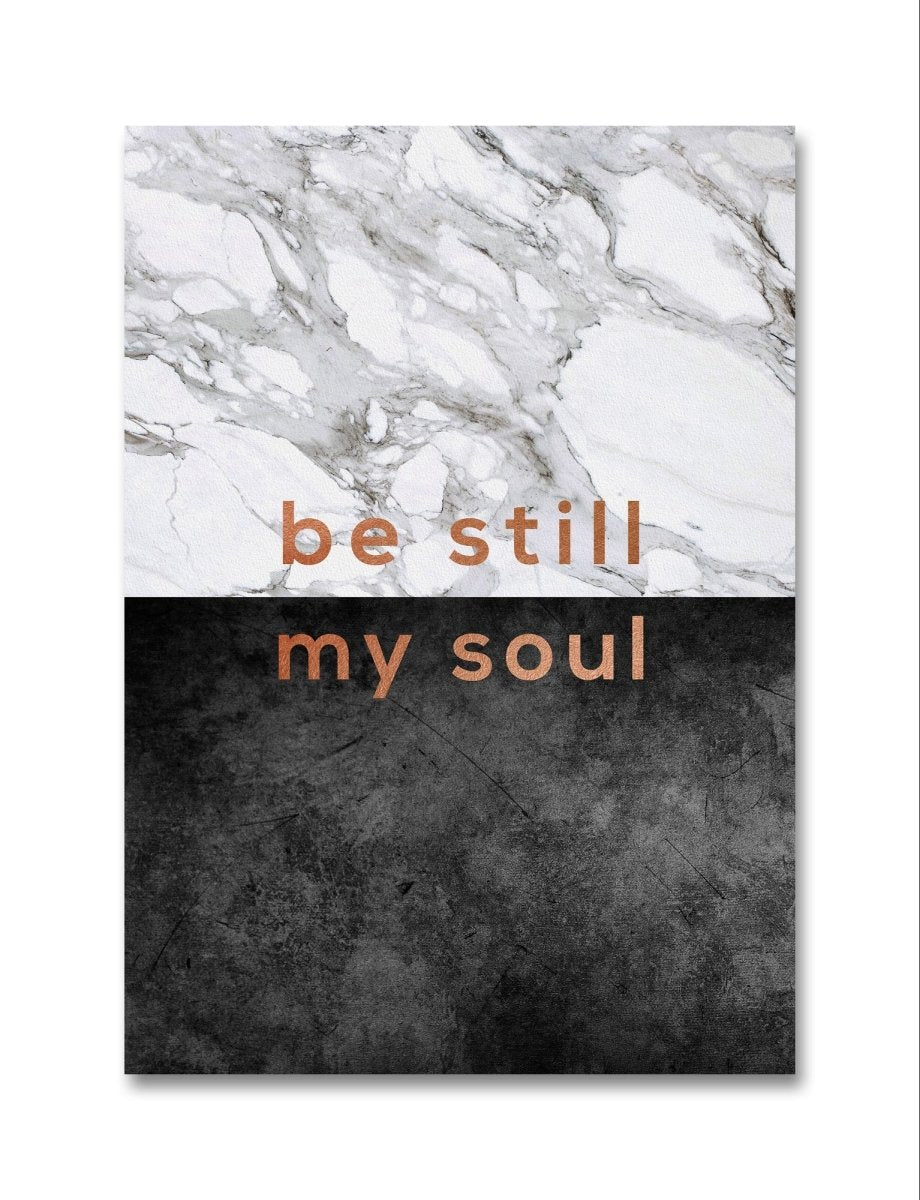 Be Still My Soul Marble Effect Canvas Print Picture Wall Art - 1X2594797 - Art Fever - Art Fever