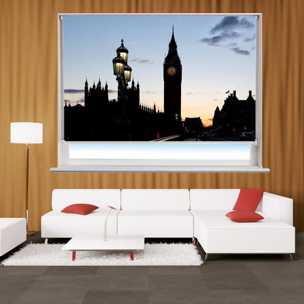 Big Ben At Sunset, London Themed Printed Picture Photo Roller Blind - RB268 - Art Fever - Art Fever