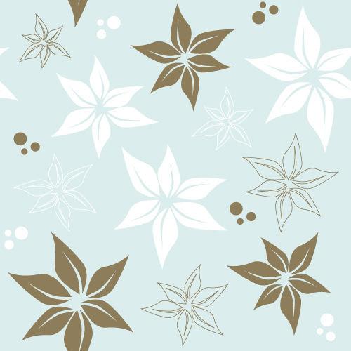 Blue Floral Flower Pattern Printed Picture Photo Roller Blind - RB531 - Art Fever - Art Fever