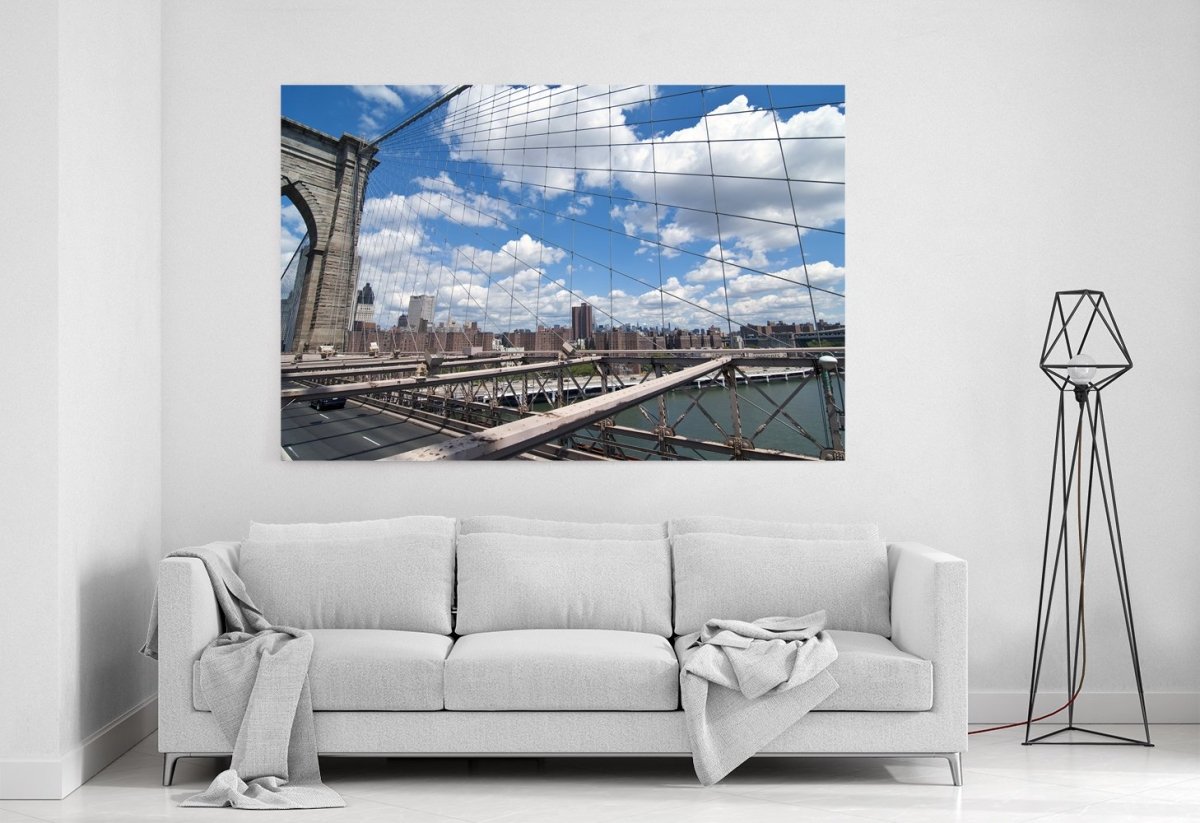 Brooklyn Bridge New York Printed Canvas Print Picture - SPC171 - Art Fever - Art Fever