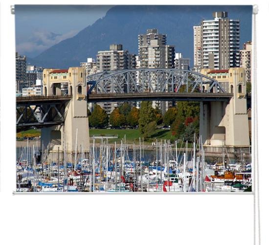 Burrard bridge Canada Printed Picture Photo Roller Blind - RB283 - Art Fever - Art Fever