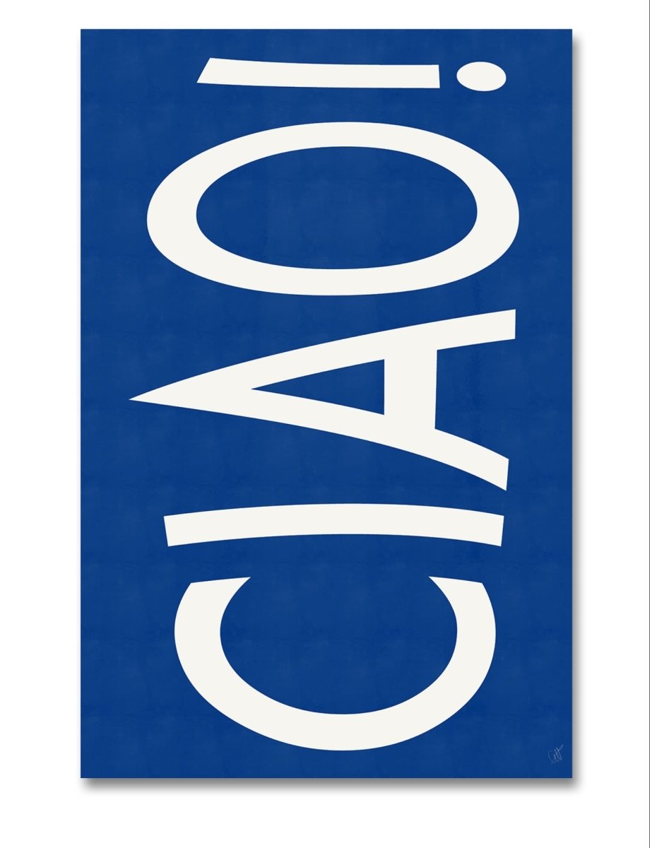 CIAO quote Canvas Print Picture Wall Art - 1X2625014 - Art Fever - Art Fever