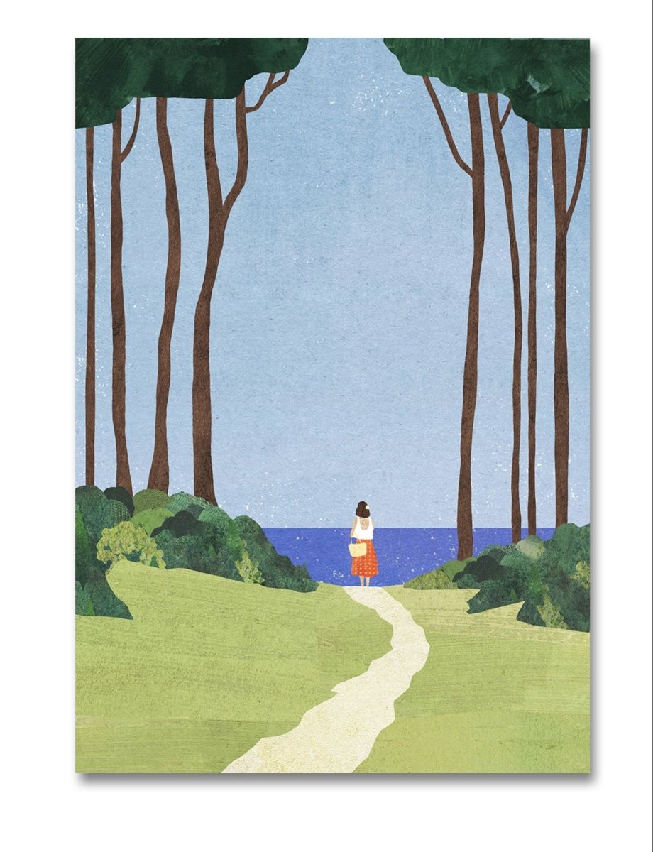 Day Trip by the Ocean Canvas Print Wall Art Picture - 1X2463915 - Art Fever - Art Fever