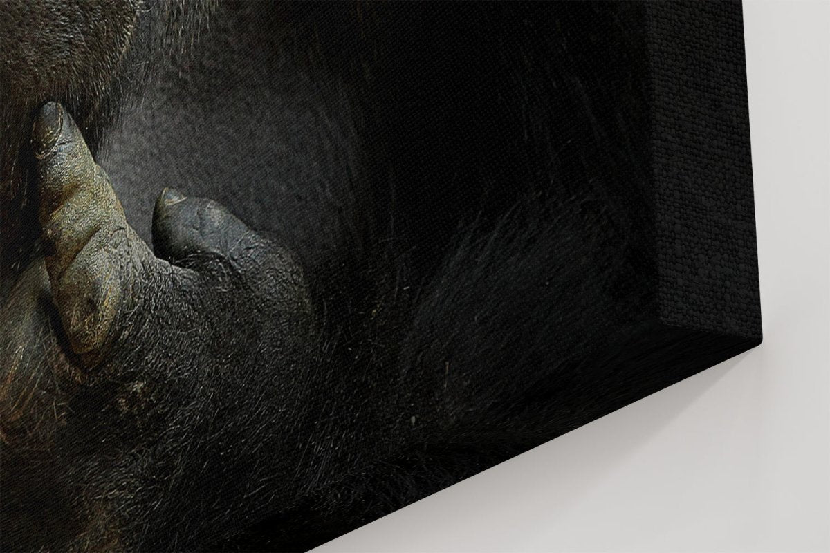 ego cogito, ergo sum Gorilla Portrait Canvas Print Wall Art - 1X823823 - Art Fever - Art Fever
