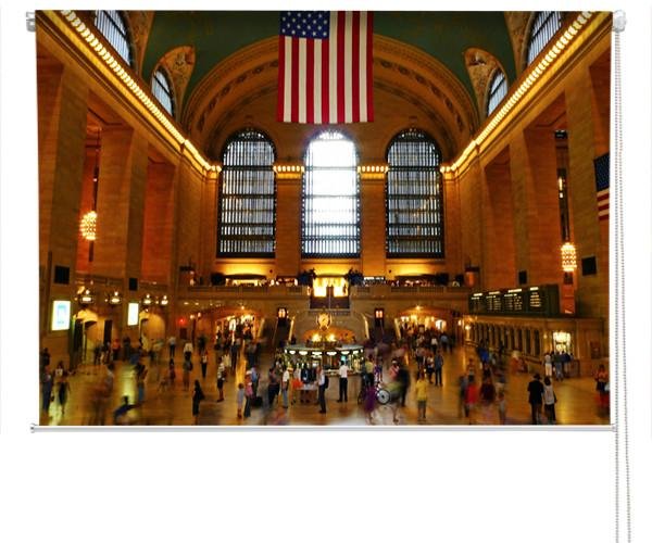 Grand Central Station New York Printed Picture Photo Roller Blind - RB287 - Art Fever - Art Fever
