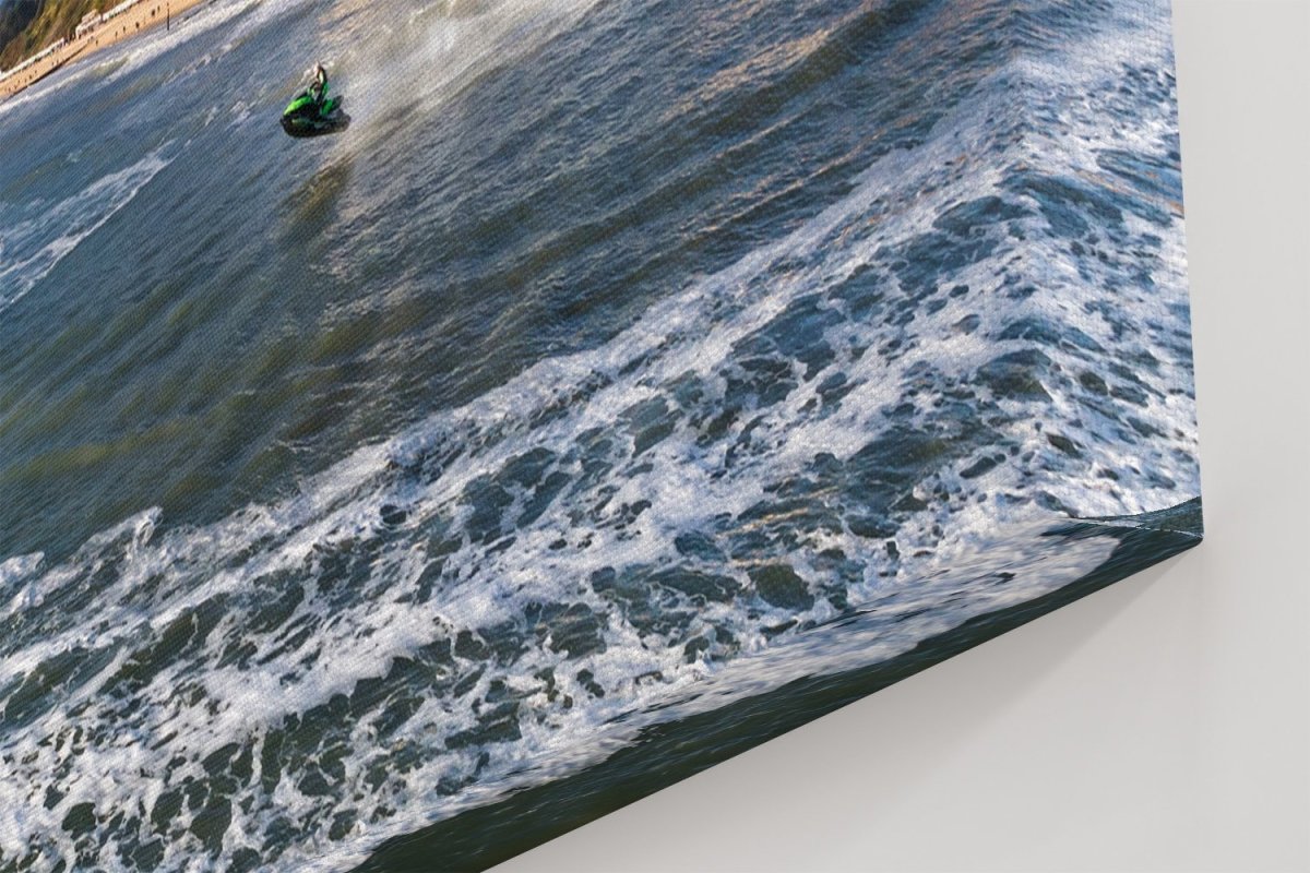 Jet Ski in Bournemouth Dorset Canvas Print Picture - SPC230 - Art Fever - Art Fever
