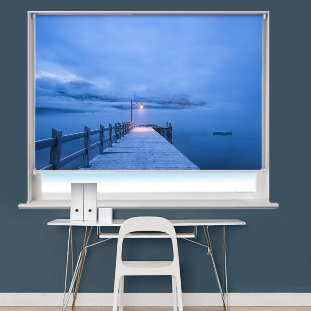Jetty Pier Ocean Printed Picture Roller Blind - RB771 - Art Fever - Art Fever