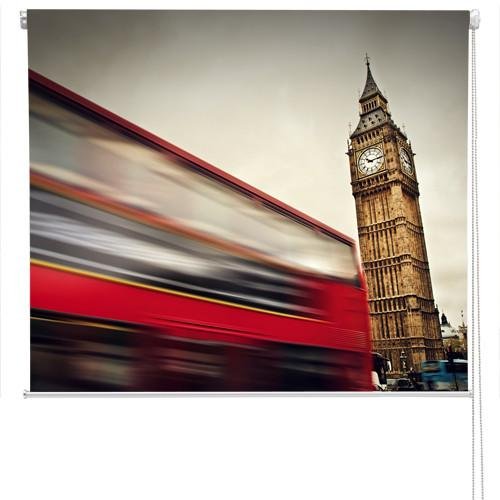 London bus and Big Ben Printed Picture Photo Roller Blind - RB260 - Art Fever - Art Fever