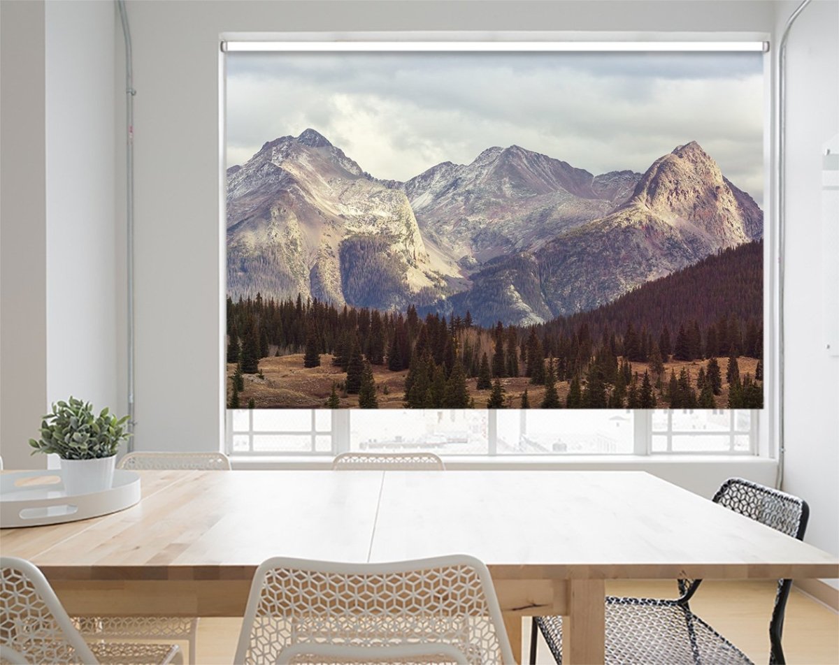 Mountain Landscape In Colorado Rocky Mountains Printed Picture Photo Roller Blind - RB1138 - Art Fever - Art Fever