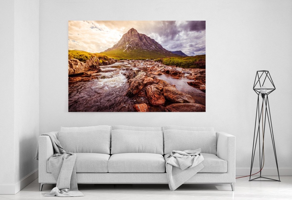 Mystic River Mountain Landscape Scenery In Scotland Canvas Print Picture - SPC254 - Art Fever - Art Fever