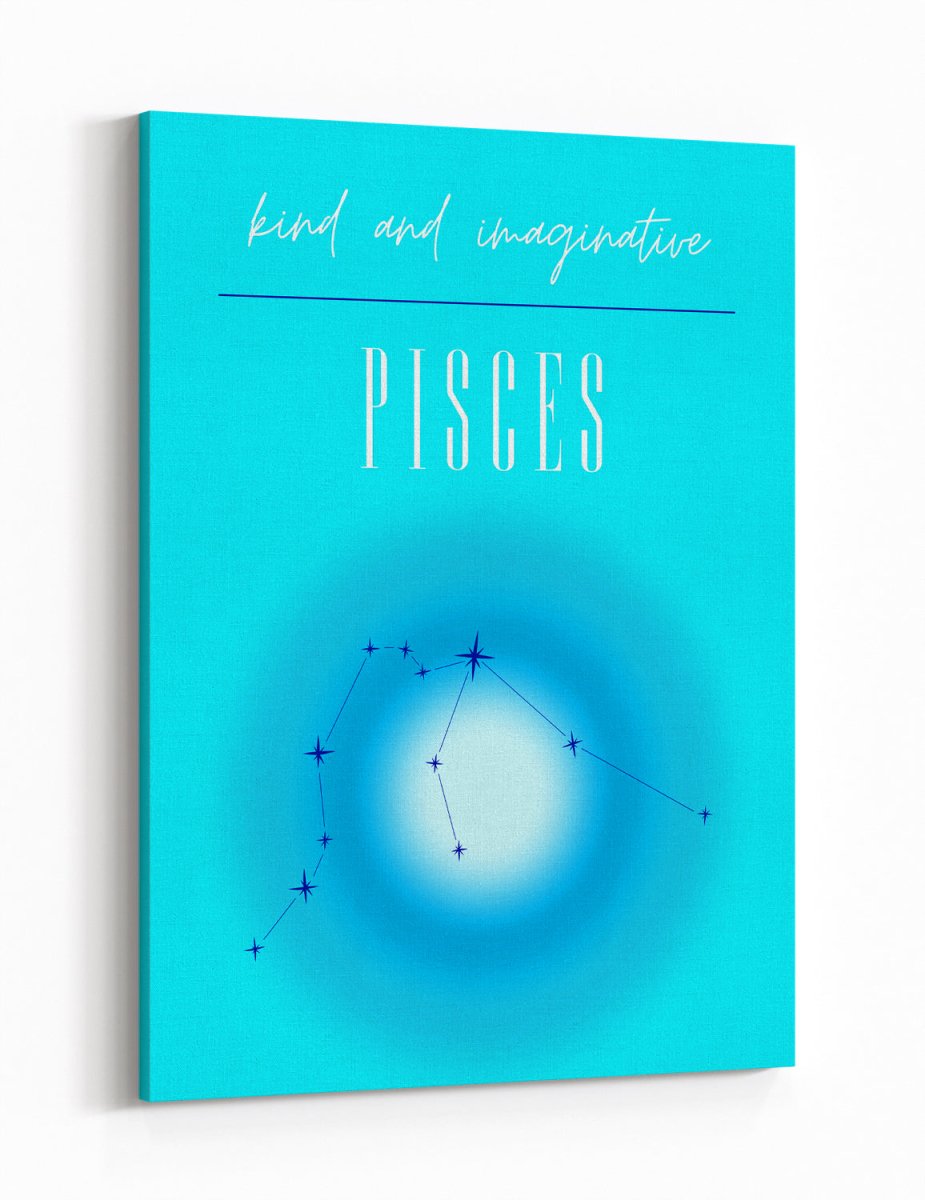 Pisces Zodiac Constellation Canvas Print Wall Art - 1X1487549 - Art Fever - Art Fever