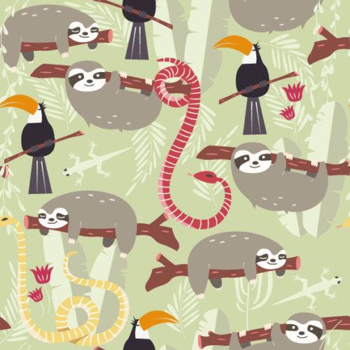 Rain Forest Animals Kids Printed Picture Photo Roller Blind - RB535 - Art Fever - Art Fever