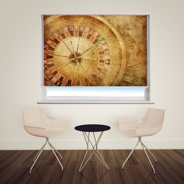Roulette table vintage effect Printed Picture Photo Roller Blind - RB168 - Art Fever - Art Fever