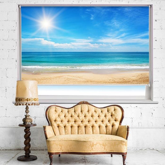 Seascape and Sun Printed Photo Picture Roller Blind - RB501 - Art Fever - Art Fever