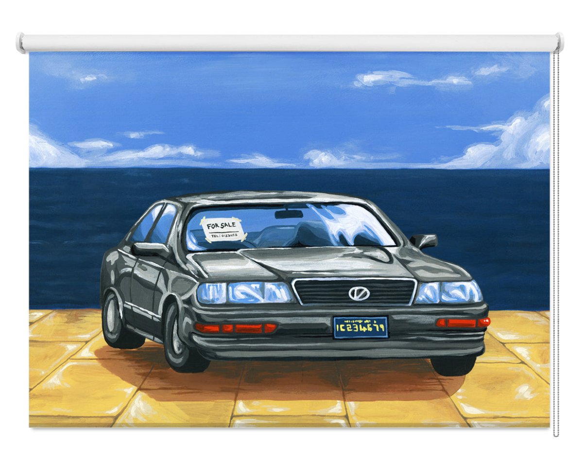 Street Fighter 2 Bonus Stage Car Printed Picture Photo Roller Blind - 1X2461539 - Art Fever - Art Fever
