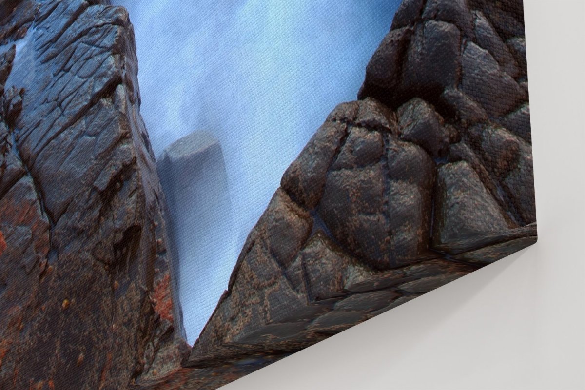 Sunlight At Kimmeridge Bay On The Southern British Coast Line In Dorset Printed Canvas Print Picture - SPC226 - Art Fever - Art Fever