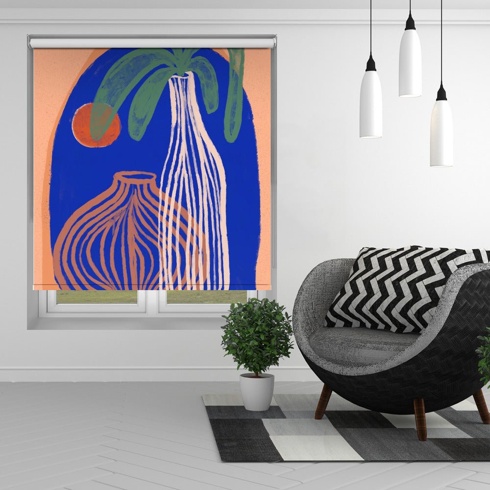 Sunset And Vases Printed Picture Photo Roller Blind - 1X2682701 - Pictufy - Art Fever