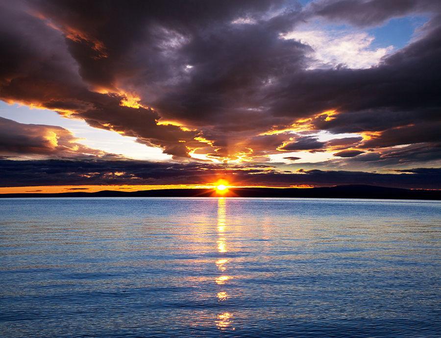 Sunset Sea View Printed Picture Photo Roller Blind - RB513 - Art Fever - Art Fever