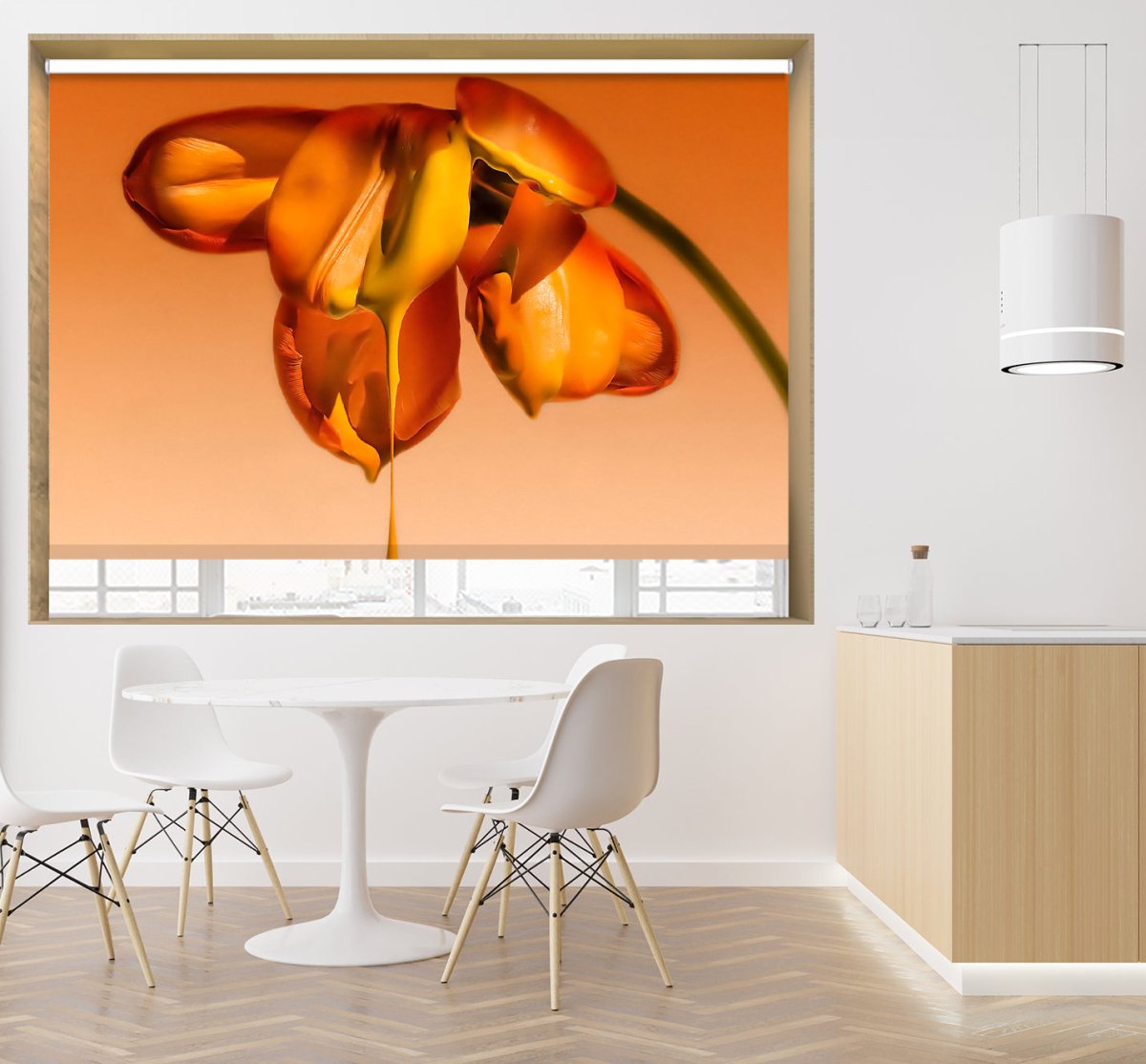 Tears of a flower Salvador Dali Style Printed Picture Window Blinds