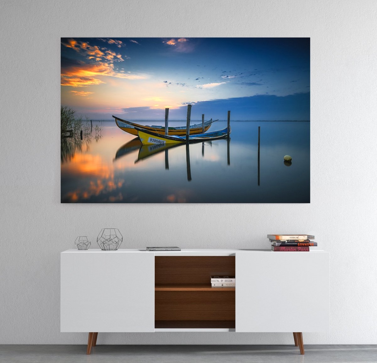 The Boats Canvas Print Wall Art - 1X1210086 - Art Fever - Art Fever