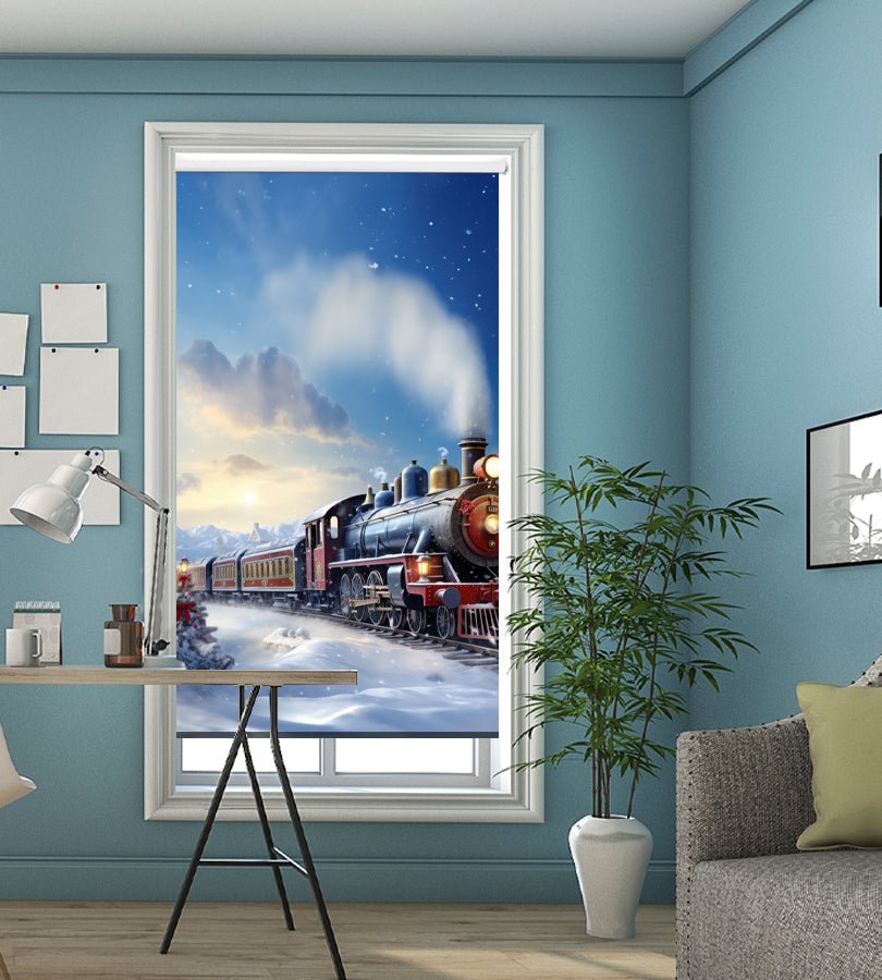 The Polar Express Christmas Scene Printed Picture Photo Roller Blind - RB1313 - Art Fever - Art Fever