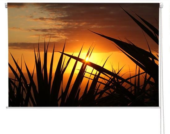 Tropical Sunset Beach Printed Photo Picture Roller Blind - RB333 - Art Fever - Art Fever