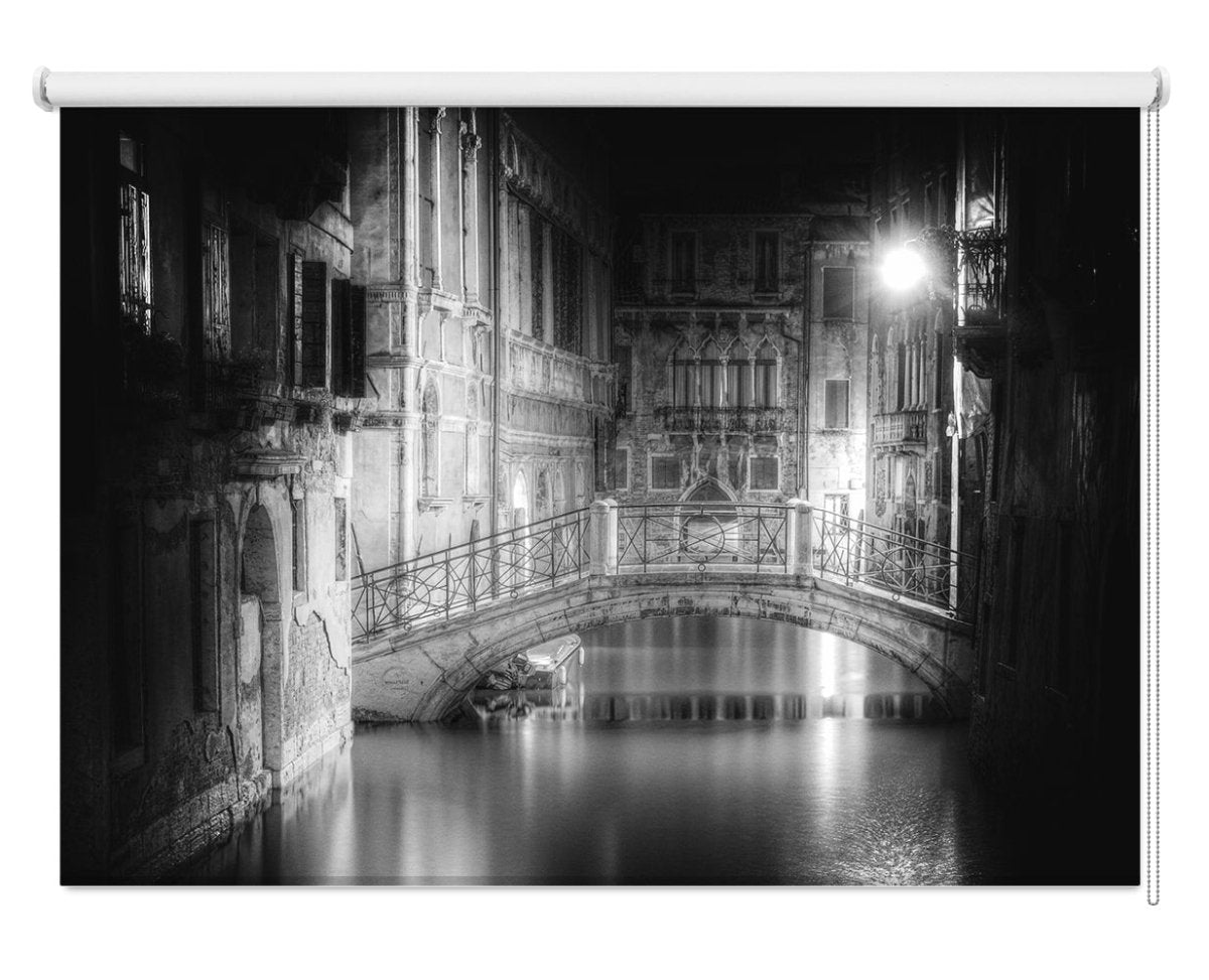 Venice at Night Printed Picture Photo Roller Blind - 1X116389 - Art Fever - Art Fever