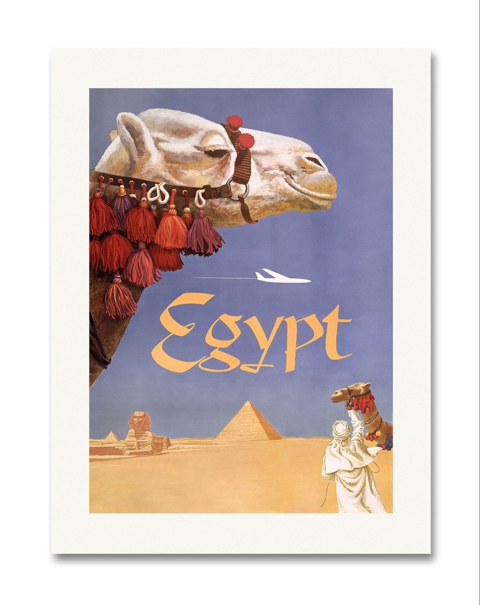 Visit Egypt πͺπ¬ Vintage Travel Poster Canvas Print Picture Wall Art - 1X2565615 - Art Fever - Art Fever