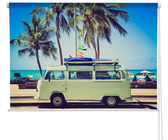 VW Campervan Tropical Beach Printed Photo Picture Roller Blind - RB313 - Art Fever - Art Fever